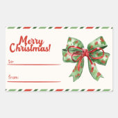 モダンクリスマス，ミニマリスト，ミニマリスト，クリスマス，m 長方形シール (正面)