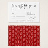 モダンクリスマス・ロゴ・ギフト券 (正面&裏面)