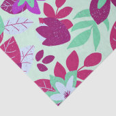 モダンクリスマスBurgundyミントフローラ 薄葉紙 (詳細)