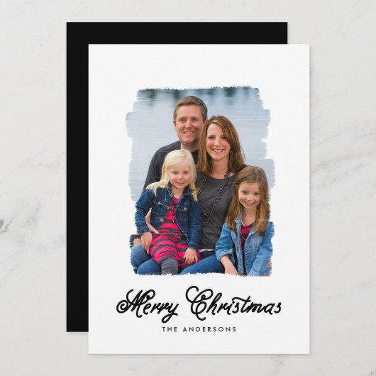 モダンクリ絵を描ス | 休日の写真カード シーズンカード (正面/裏面)