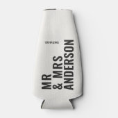 モダンクロミニマルはっきりしたシンプル結婚ク ボトルクーラー (正面)