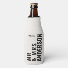 モダンクロミニマルはっきりしたシンプル結婚ク ボトルクーラー