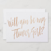 モダンクーパー「私の花の女の子になってくれないか」 招待状 (正面)