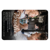 モダンクールおもしろい写真兄弟の定義 マグネット (横)