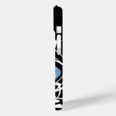 モダンクールガーリー青と白 Case-Mate iPhoneケース (裏面 / 左)