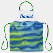 モダンクールシンプルストライプテンプレート エプロン (正面)