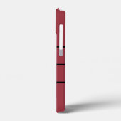 モダンクールスタイリッシュMonogramモノグラムの Red Cute Case-Mate iPhoneケース (裏面 / 左)