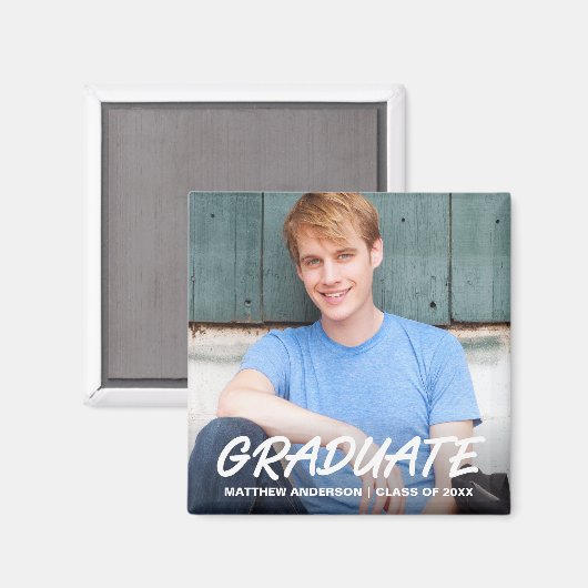 モダンクール卒業発表写真広場W マグネット (正面/裏面)