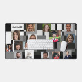 モダンクール家族の贈り物男性へ18写真あなたを愛 デスクマット (キーボード&マウス)