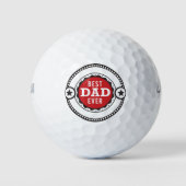 モダンクール最高のパパEver Faters Day Golf Balls ゴルフボール (正面)