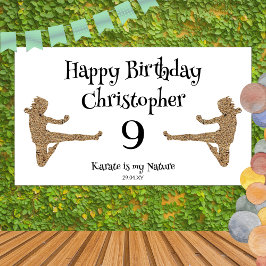 モダンクール武術アーツ空手子供の誕生日 横断幕