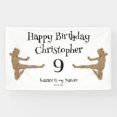 モダンクール武術アーツ空手子供の誕生日 横断幕 (横)