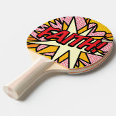 モダンクール漫画本芸術ポップ・アートの信仰 卓球ラケット (正面アングル)