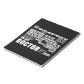 モダンクール素晴らしおもしろい医者Doctor World ノートパッド (回転)