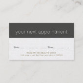 モダンクール美しいサロンアポイントメントカード 予約カード (正面)
