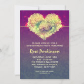 モダンクール誕生日 招待状 (正面)