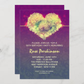 モダンクール誕生日 招待状 (正面/裏面)