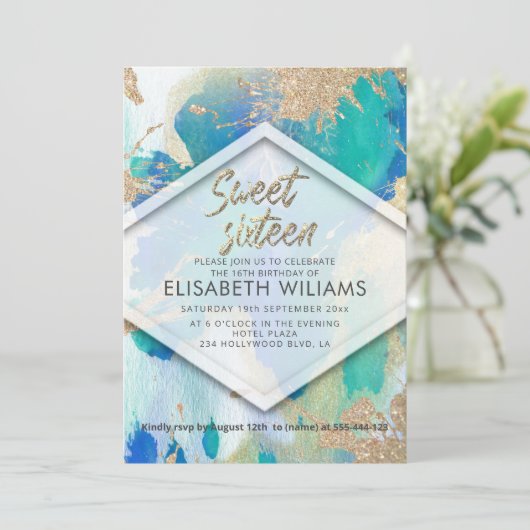 モダンクール赤面 招待状 (スタンド正面)