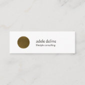 モダンクール銅サークルコンサルタント スキニー名刺 (正面)