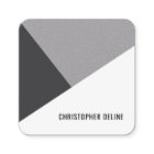 モダンクール クラフト紙 グレーホワイト幾何学模様