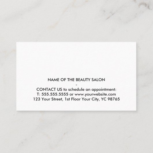 モダングエレガントレストライプイ赤はっきりした円 割引カード (裏面)