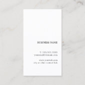 モダングエレガントレーブルーストライプコンサルタント 名刺 (裏面)