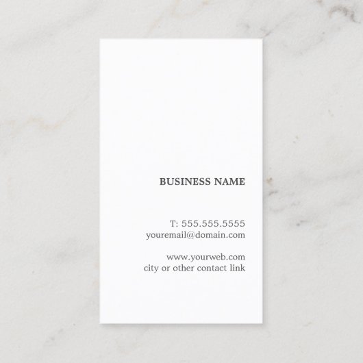 モダングエレガントレーブルーストライプコンサルタント 名刺 (裏面)