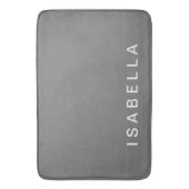 モダングミニマルレパーソナライズされたイ名 バスマット (正面縦)