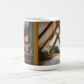 モダングラスハウスの森のコーヒーマグ – コーヒーマグカップ (中央)