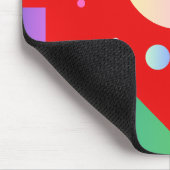 モダングラデーションの背景（赤） マウスパッド (コーナー)