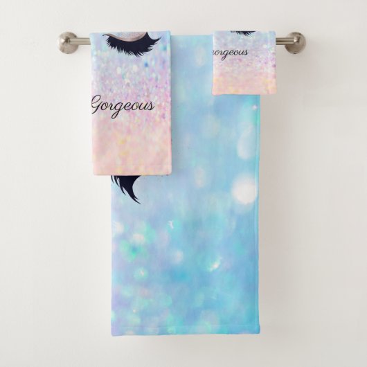 モダングラデーションカッコいいフェイク《写真》ぼけ味 バスタオルセット (インサイチュ)