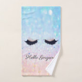 モダングラデーションカッコいいフェイク《写真》ぼけ味 バスタオルセット (ハンドタオル)