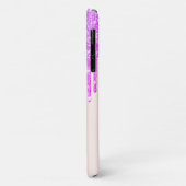 モダングラデーショングリッタードリップバラ金ゴールド,モノグラム Case-Mate iPhoneケース (裏面/左)