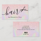 モダングラデーションバラ金ゴールド 名刺 (正面/裏面)