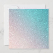 *~*モダングラデーションビーチグリッタートレンディー結婚AR4 招待状 (裏面)