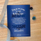 モダングラデーションブルースノーフレークビジネス 招待状