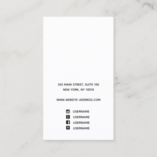 モダングラデーション抽象芸術 名刺 (裏面)