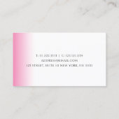 モダングラデーション白メイクアップ 名刺 (裏面)