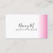 モダングラデーション白メイクアップ 名刺 (正面)