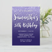 モダングラデーション30歳の誕生日 招待状 (スタンド正面)