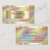 モダングラデーションUnicorn額面自筆証書 名刺 (正面/裏面)