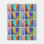 モダングラフィッガーリークプリント10代のファッション フリースブランケット (正面)