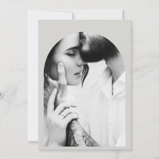 モダングラフィックタイポグラフィ写結婚真 セーブザデート (裏面)