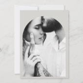 モダングラフィックタイポグラフィ写結婚真 セーブザデート (裏面)