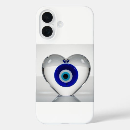 モダングラフィックデザイン邪眼ハートアイコン Case-Mate iPhoneケース (裏面)