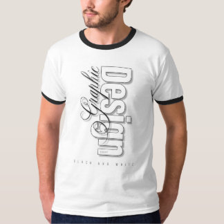 モダングラフィックプリントTシャツ メンズ Tシャツ