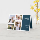 モダングラフィックミニマルスクリス数々の写真 カード (黄色い花)