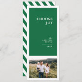 モダングラフィックミニマルスクリス数々の写真 案内状 (正面/裏面)