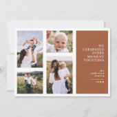 モダングラフィック感謝のクリスマスの写数々の真 案内状 (正面)