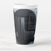 モダングラフィック カフェラテマグ (正面)